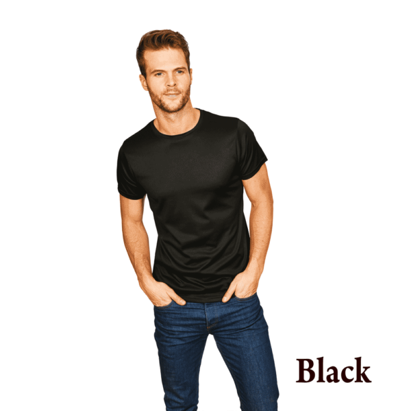 Micro Pique Polo Knit Polyester T-shirt - Image 2