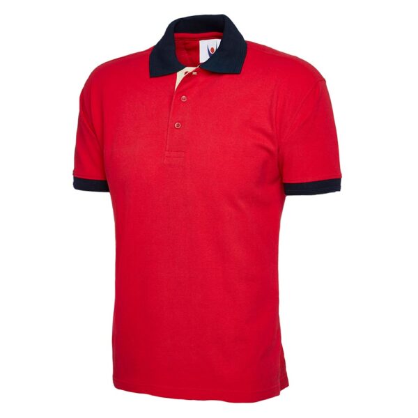 Uneek Contrast Poloshirt UC107 - Image 3