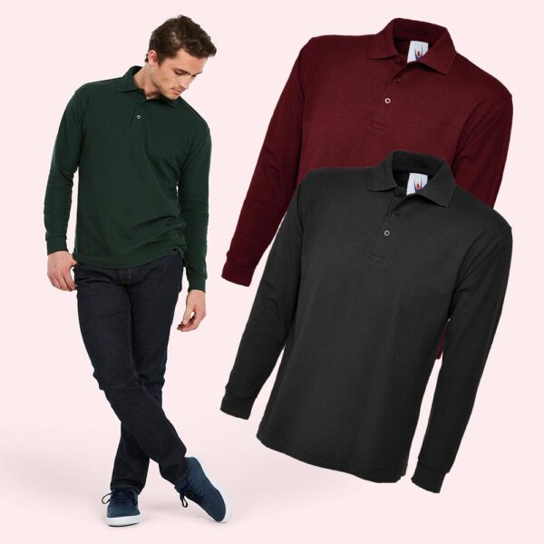 Uneek Longsleeve Poloshirt UC113