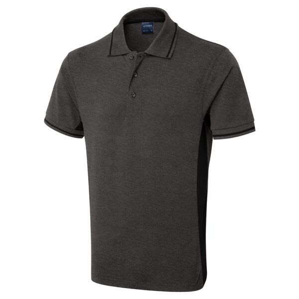 Uneek Two Tone Poloshirt UC117 - Image 2