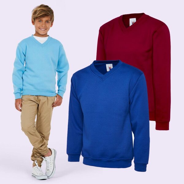 Childrens V Neck Sweatshirt UC206