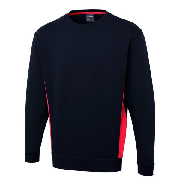 Uneek Two Tone Sweatshirt UC217 - Image 2