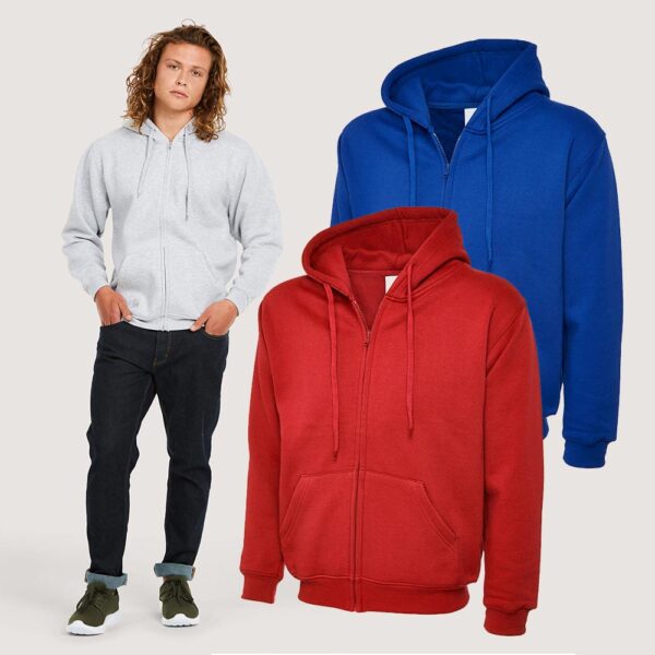 Uneek Classic Full Zip Hooded Sweatshirt UC504