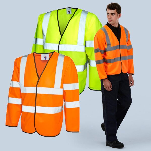 Uneek Long Sleeve Safety Waist Coat UC802